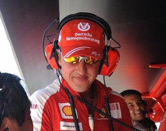 Michael Schumacher played his part in helping Germany win its third-consecutive Race of Champions Nations Cup 