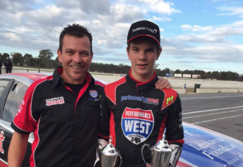 Peter and Alex Rullo at Winton earlier this year