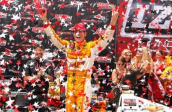 thumb Ryan Hunter-Reay celebrates another victory
