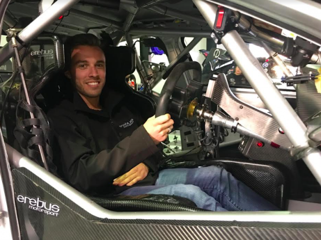 Shae Davies aboard the #4 Holden