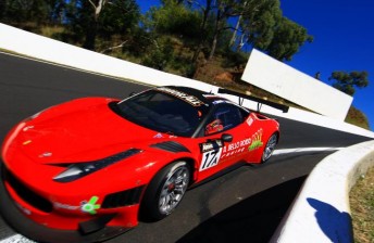 The #17 Maranello Motorsport Ferrari