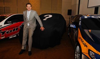 Mark Skaife at the launch of V8