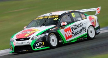 Tim Slade in his Wilson Security Racing Falcon at QR yesterday