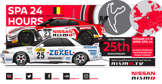 A Nissan promotional poster ahead of this year
