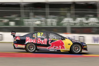 Casey Stoner was ninth fastest on debut in the Dunlop Series