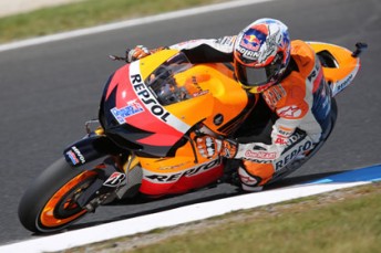 Casey Stoner at Phillip Island today (PIC: Ben O