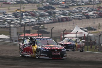 Whincup and Lowndes enjoyed another one-two in Race 14