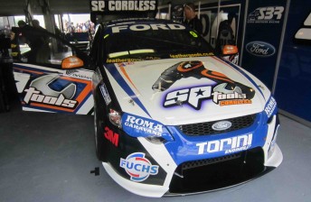 The new-look SP Tools Falcon that will compete at the Clipsal 500 this weekend
