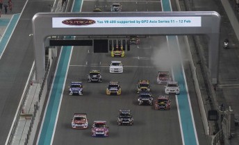 The V8 Supercars at the Yas Marina Circuit in Abu Dhabi last year