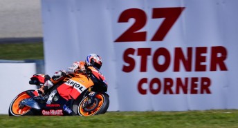Casey Stoner spent two seasons with the factory Honda team prior to his retirement
