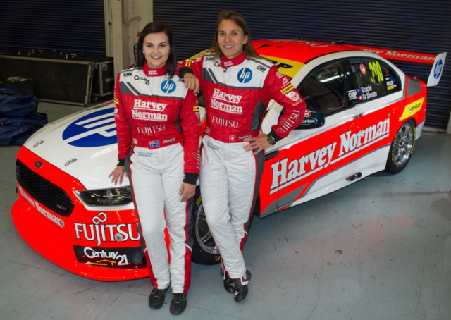 Gracie and de Silvestro with the Prodrive FG X