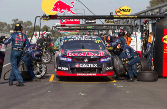 Van Gisbergen pitted on lap one in Sunday