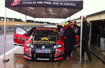 car The T2 HRT ride car is getting a workout today at Wakefield Park