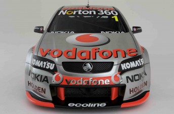 The brand-new #1 TeamVodafone Holden Commodore that will be driven by dual V8 series Champion Jamie Whincup