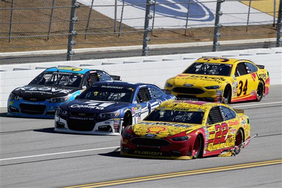 Not even a stuck jack could stop Logano
