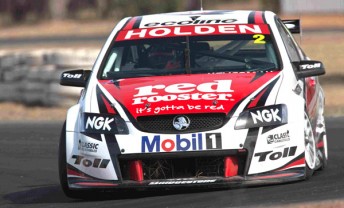 The #2 Toll Holden Racing Team Commodore at Winton yesterday (Note: It