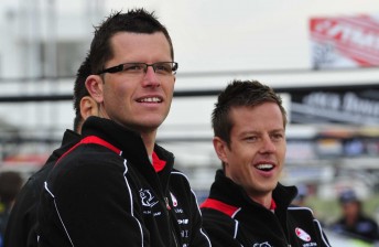 Toll HRT drivers Garth Tander and James Courtney