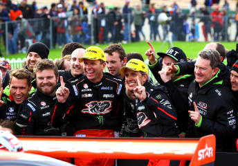 Tander and Luff celebrate victory