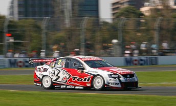 Garth Tander scored pole in the V8 top 10 shoot-out today