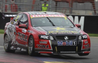 Garth Tander has won Race 3 of the V8 Supercars Championship in the first leg of the 2011 Clipsal 500