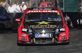 Garth Tander in his #2 Holden Racing Team Commodore VE
