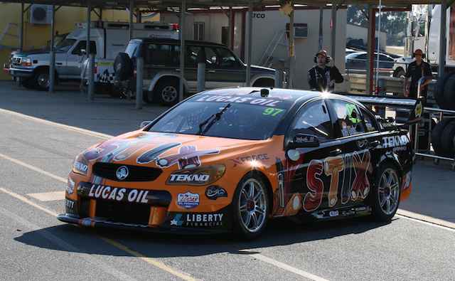 The new Tekno Holden at Queensland Raceway this morning. pic: Matthew Paul Photography