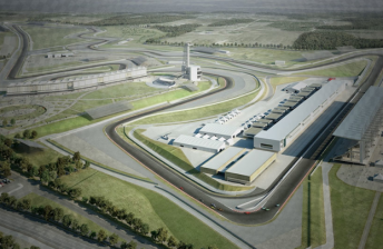An artists impression of the Circuit of Americas in Texas