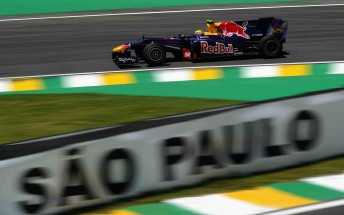 Mark Webber finished second in both sessions in Brazil