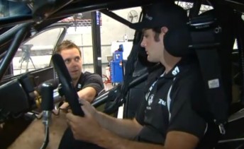 Shane van Gisbergen inside the Tekno Autosports Commodore
