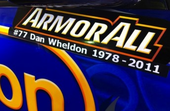 The Armor All sticker on each V8 Supercar will feature a Dan Wheldon tribute