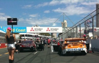 The view from the rear of the grid