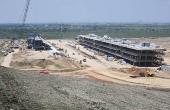 Construction is ongoing at the Circuit of the Americas