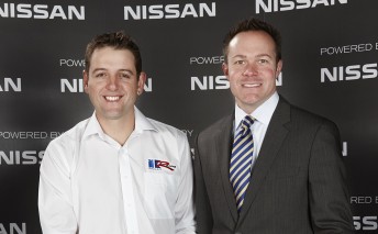 Kelly Racing owner/driver Todd Kelly with Nissan Australia Managing Director and CEO William F Peffer Jr