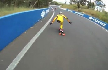 Extreme skaters take on Mount Panorama
