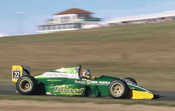 Tim Leahey in his Formula Holden at Oran Park