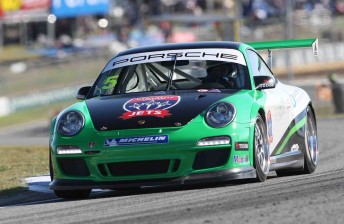 Nathan Tinkler in his Porsche Carrera Cup machine