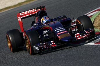 Sainz aboard the Toro Rosso at Barcelona