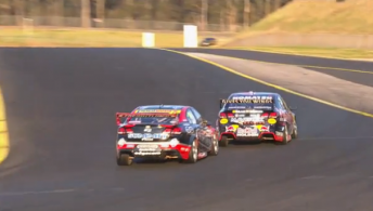 Whincup leads Coulthard through Turn 5 in Race 22