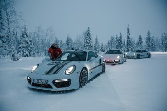 A group of Australian Carrera Cup drivers have undertaken a Porsche Driving Experience Challenge on frozen lakes in Finland