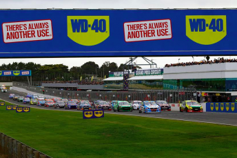 The V8 grid will line up for a 200km race today