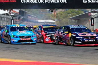 The V8 Supercars field in Adelaide