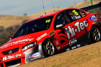 Mitch Evans, David Russell and David Sera each steered the #16 Hi Tec Oils V8 Supercar at Winton yesterday
