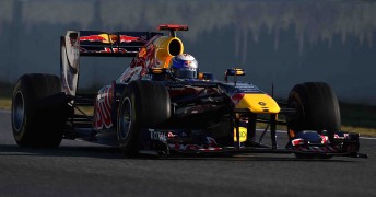 Vettel on track at Barcelona