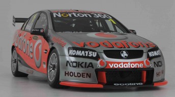 The 2010 TeamVodafone Holden Commodore VE, to be driven by Jamie Whincup (#1) and Craig Lowndes (#888)