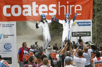 Sebastien Ogier and Julien Ingrassia won Rally Australia for Volkswagen 