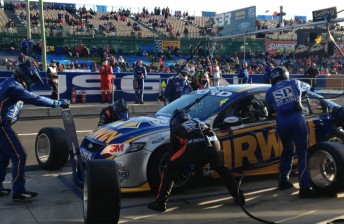 Pitstop practice was the order of the morning at Bathurst