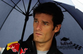 Australian Red Bull driver Mark Webber