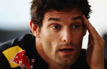 Australian F1 driver Mark Webber