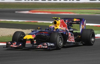 Mark Webber in his Red Bull Racing RB6