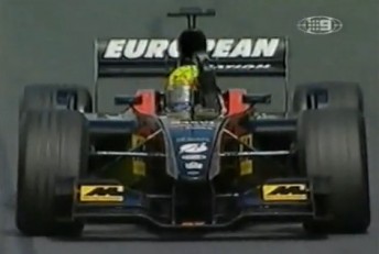 Mark Webber celebrates after finishing fifth at Albert Park. (Pic: YouTube)